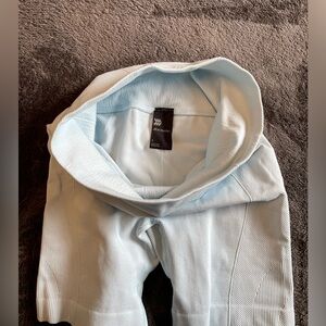 Light blue bike shorts